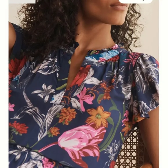 By Anthropologie Ruffle Sleeve Dress - Picture 4 of 6